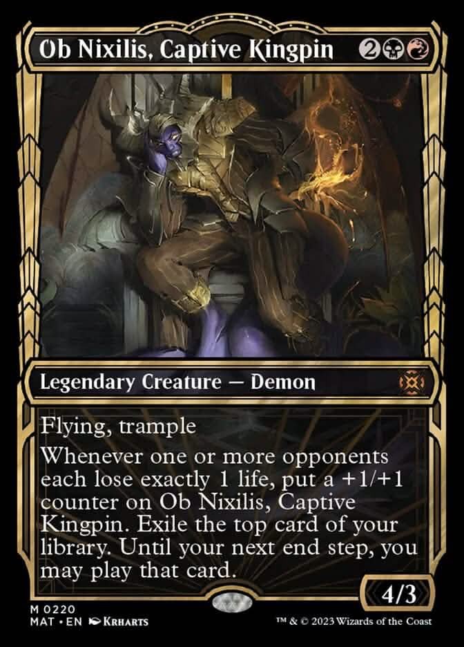 Ob Nixilis, Captive Kingpin (Showcase Halo Foil) [March of the