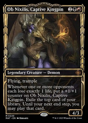 Ob Nixilis, the Fallen ハローfoil Ob Nixilis, the Fallen (Halo Foil) - Secret Lair Countdown Kit