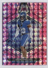 2024 Panini Mosaic Rookies Pink Camo Mosaic Prizm Andru Phillips #362 1n5d