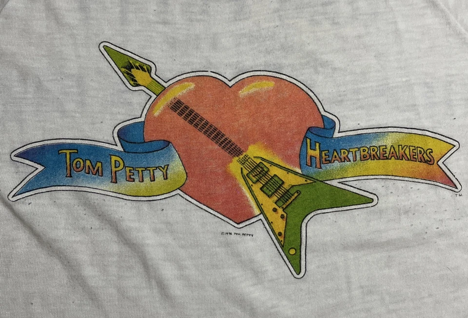 Camiseta De Colección 1981 Tom Petty and the Heart Breakers M/Lg Hard Promises Tour 81 Foto 4 de 4
