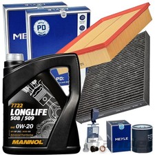 MEYLE INSPEKTIONSPAKET+MANNOL 0W20 für AUDI A1 VW T-CROSS SEAT IBIZA 5 ARONA KJ