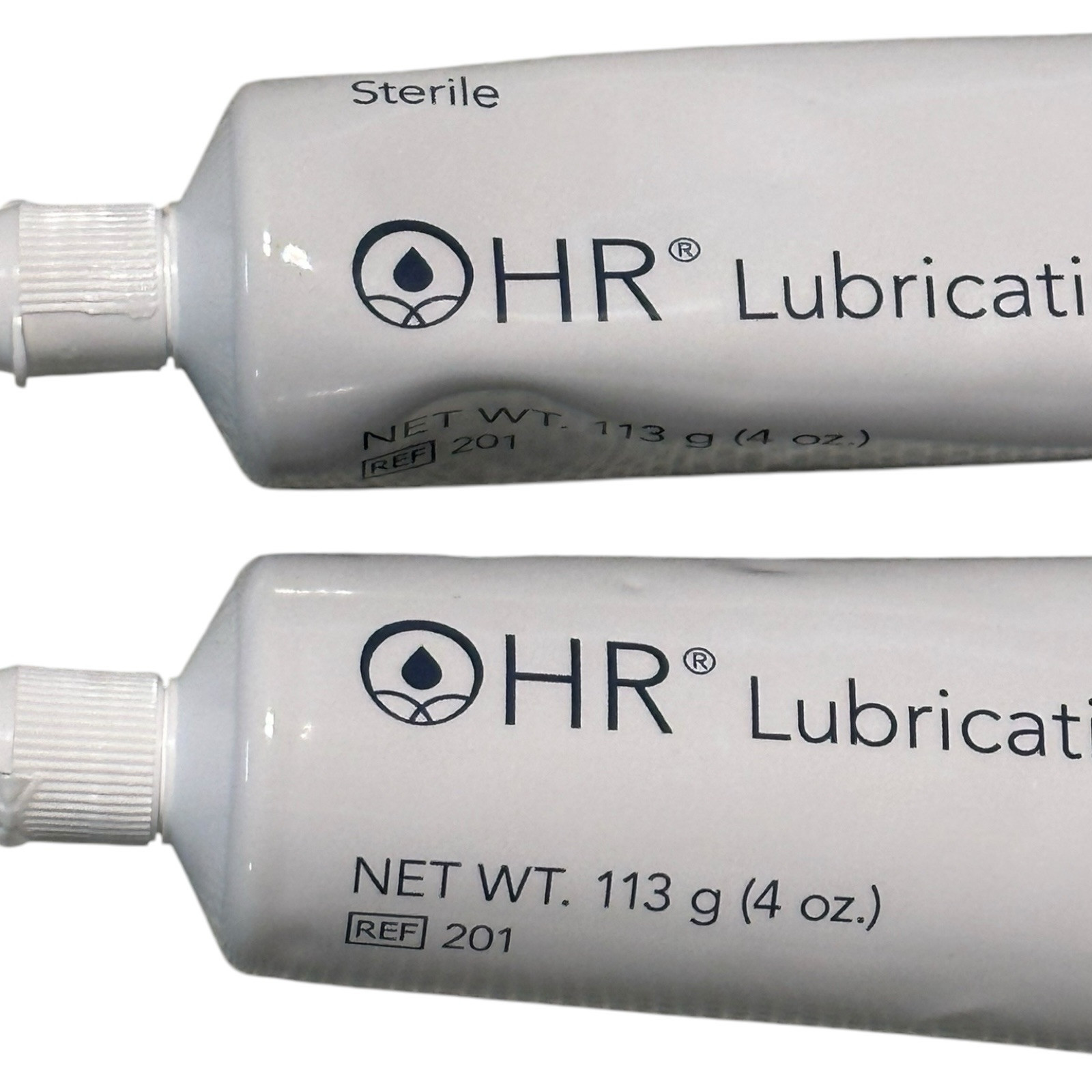 HR Lubricating Jelly 4 oz Flip Top Tube Sterile Water Soluble (Lot of 2)