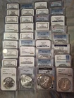 US Mint American Eagle 1986-2020 1 oz Silver MS69 PCGS/NGC Lot 35 coins