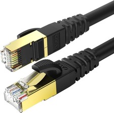 CAT 8 Ethernet Cable 6 FT Network Internet LAN Cable RJ45 26 AWG 40 GPS 2Pack