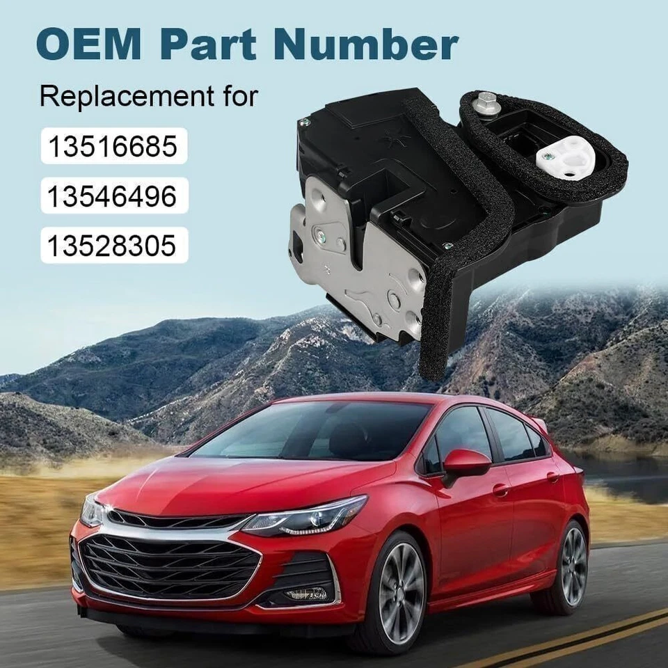 1 par de actuadores de pestillo de cerradura de puerta delantero izquierdo+derecho para GM 2015-18 Silverado Helzaqz Foto 2 de 4