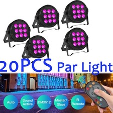 150W RGBW 20PCS PAR Light 9LED Beam Stage Lighting DMX512 DJ Disco Wedding Light