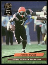 1992 Ultra #440 Patrick Rowe Cleveland Browns Football Card
