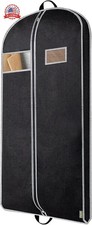 1PK Heavy Duty Garment Bag with Shoe Storage Travel Bag for Dresses, Suit, Coats
