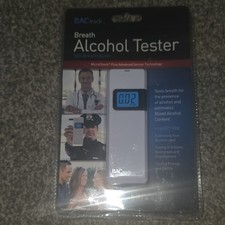 BACtrack T60 Electronic Breathalyzer LCD Portable White with Extra Mouthpieces