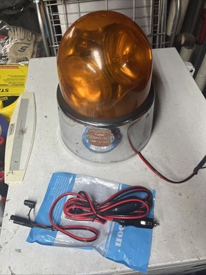 1950s Federal Beacon Ray Model 17 Refurbished Working Perfectly Amber Video   