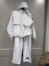 VINTAGE 80'S MOSS BROWN GORE-TEX Running Light Blue Track Suit L