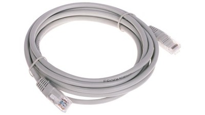 5901721544833 PATCHCORD RJ45/3.0-GREY 3m CONOTECH