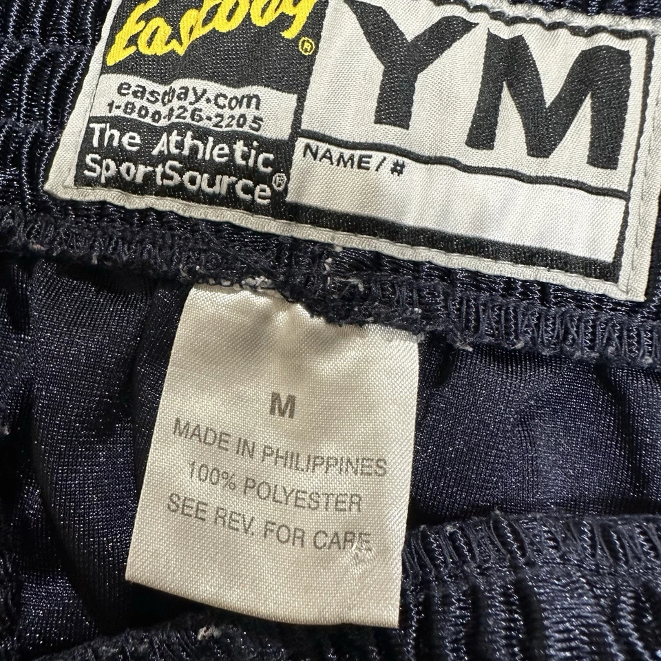 Pantalones de chándal vintage East Bay para hombre medio deslumbrante brillante satinado 1990 Tear Away Y2K Foto 4 de 4