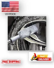 Car Cleaning Brush, Wheel Scrub Brush for Tire, Rim, and Detailing Care