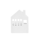Lichthaus Teelichthalter Porzellan Lichthäuschen Wohnhaus 6,5 x 6 x 9,5 cm