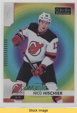 2017-18 O-Pee-Chee Platinum Rainbow Color Wheel Nico Hischier #PV-6 READ j8p