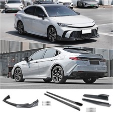 Carbon Fiber Style Front Lip Side Skirts Body Kit For Camry Le Se Xse 2024-25