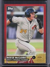 2015 Topps Pro Debut #38 Reese McGuire Red #/5