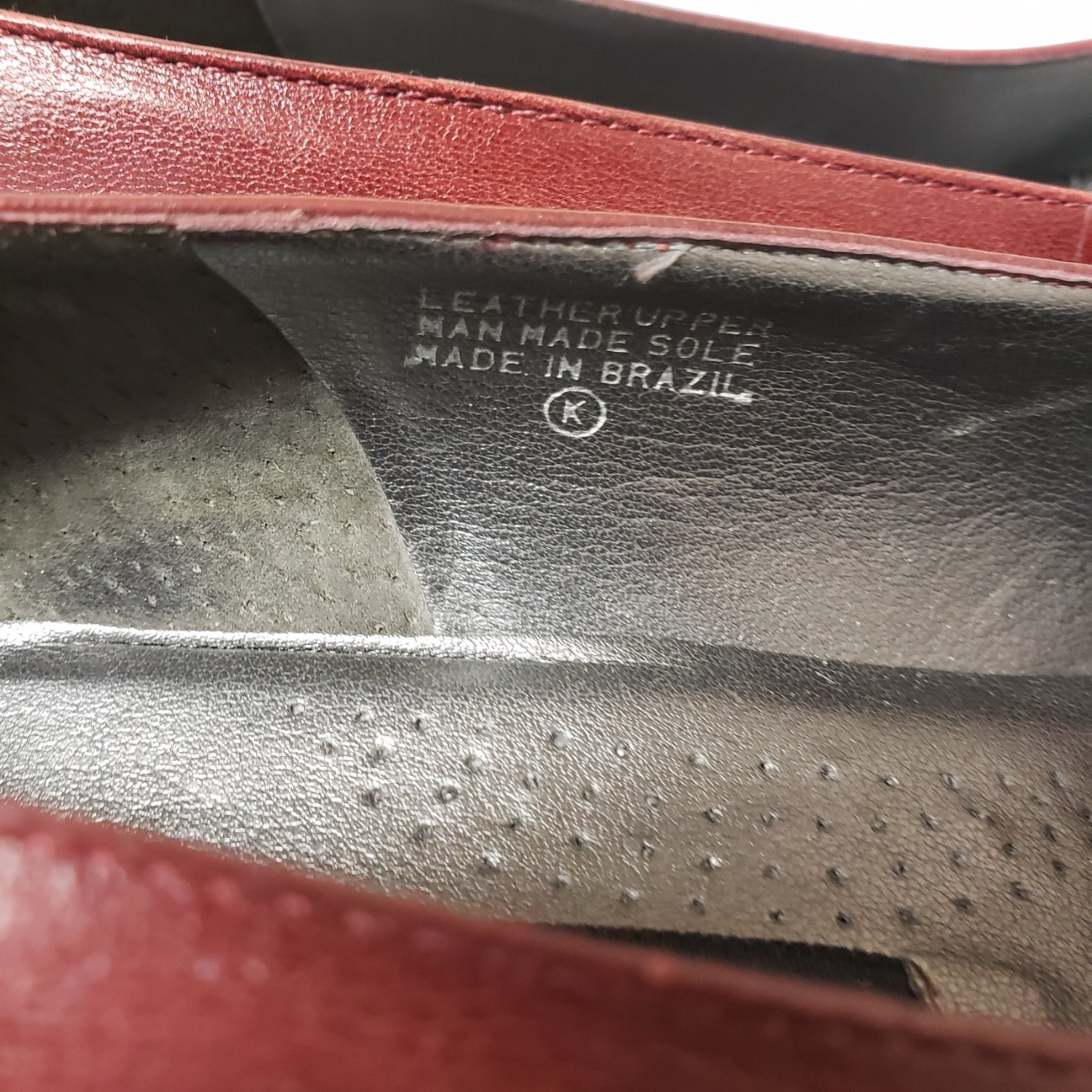 Essentials Burgundy Square Toe Leather Pump Busin… - image 4