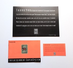 NEC TurboGrafx-16 System Console w/ Box, Inserts, Keith Courage, Victory Run