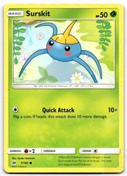 Surskit 7/149 Common SM Base Set Pokemon TCG