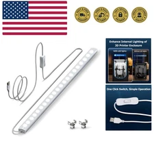 3D Printer Enclosure LED Light, LED Lights Strip USB LED Light Bar Enhanced 3...