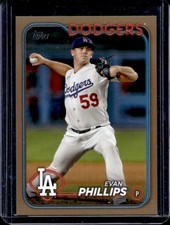 2024 Topps Evan Phillips Gold Rookie RC #/2024 Dodgers