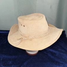 VTG Men's The Great Australian Hat 1865 100% Hand Made Leather Small