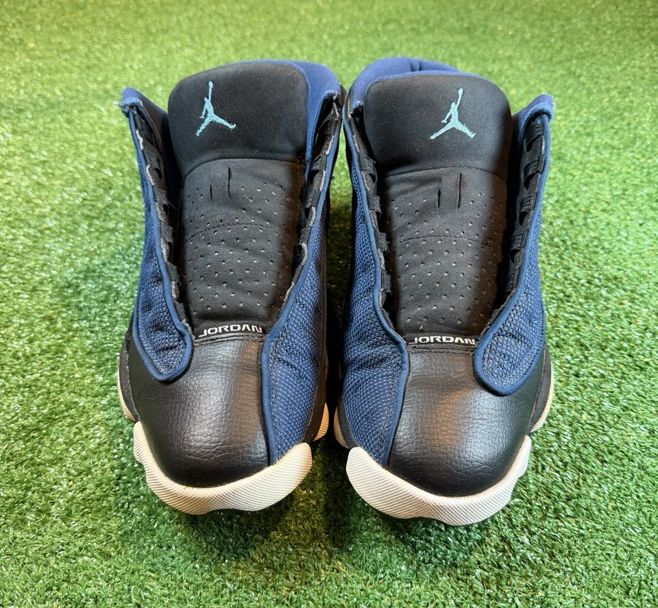 Tamanho 10.5 - Air Jordan 13 retrô 2017 azul Low Brave (310810-407) - Imagem 2 de 4