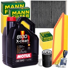 MANN FILTERSET+MOTUL 5W40 passend für VW GOLF 4 BORA 1J AUDI A3 8L TT OCTAVIA I