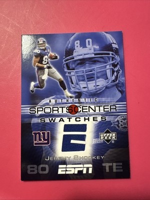 Jeremy Shockey New York Giants 2005 Upper Deck ESPN Jersey Relic Card