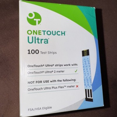 100ct One Touch  ULTRA TEST STRIPS 8/2026 Good