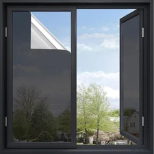One Way Window Privacy Film, Tint 23.6”×157”, Black 