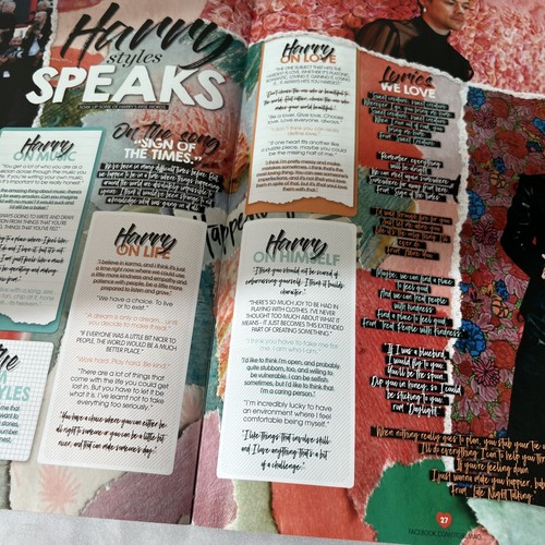 Harry Styles Magazine Rare Poster Book One Direction Music Merchandise It Girl - Picture 11 of 13