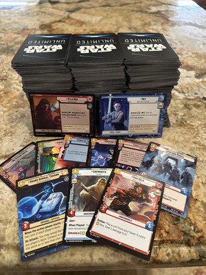 500 Star Wars Unlimited Cards! Includes 50 Rare, Foil, or HYPERSPACE CARDS
