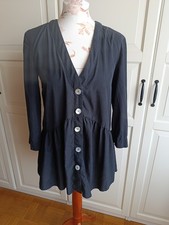 schwarze Bluse, Zara, Größe S, längere Bluse