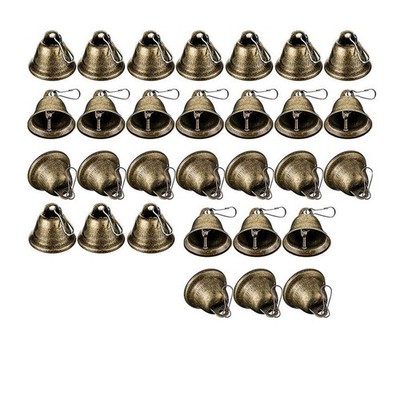 Bronze kleine Jingle Bells Anhänger Glocken für Schmuckzubehör Urlaub Party