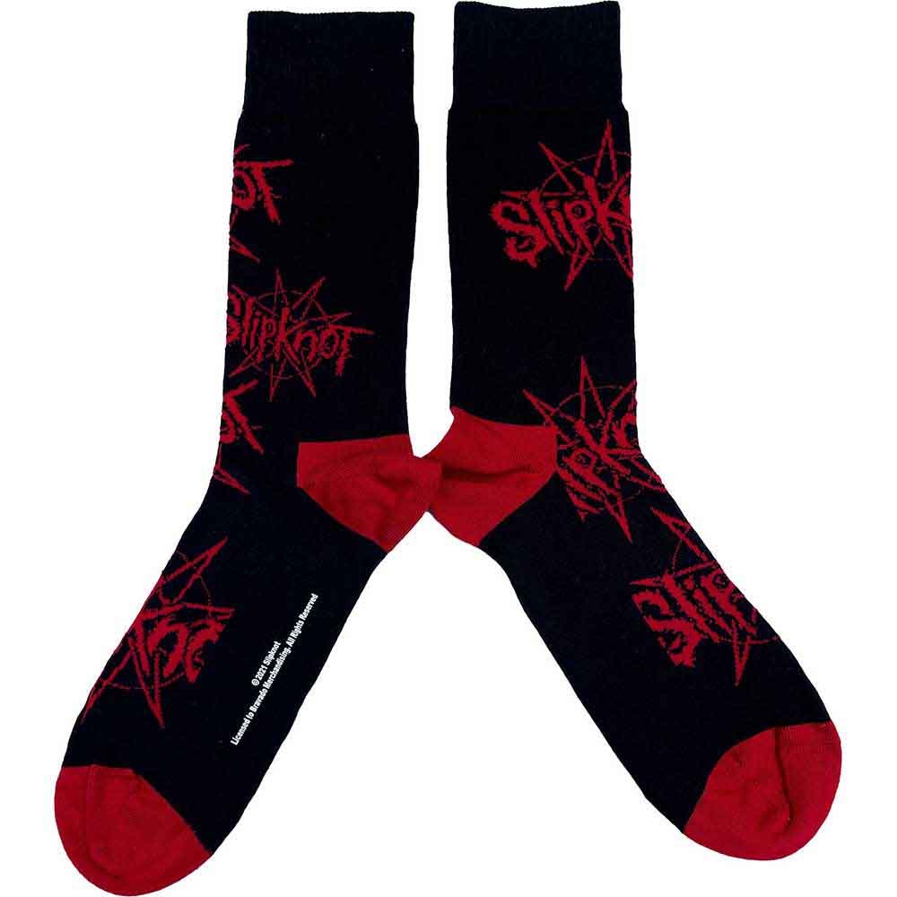 Slipknot Unisex Ankle Socks Logo & Nonagram (Black) (UK Size 7-11) Official