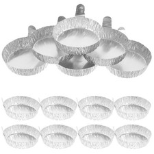 Bandejas de pesaje pequeñas de 100 piezas para barcos de papel de aluminio muestra de aluminio