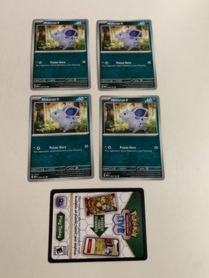 NIDORAN F 029/165 - Pokemon Scarlet & Violet 151 -  NM / UNPLAYED + Code CARD