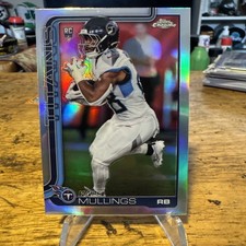 2025 Topps Chrome Tennessee Titans Kalel Mullings Rookie Football Card #309