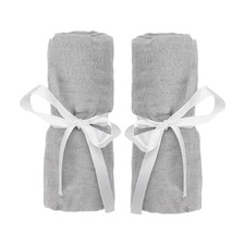 Fitted Sheets for Travel Crib Play Yard Floor Pad 2-Pack - Ultra-Breathab...