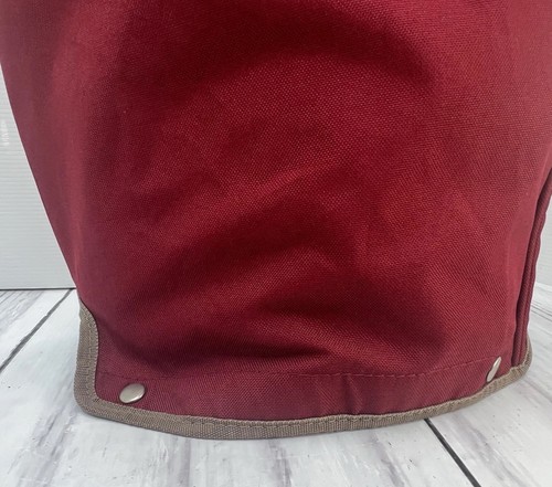 Calina 14 Way Golf Bag Replacement Rain Cover Only Red / Tan 18” Zipper 4 Snaps - Picture 4 of 14