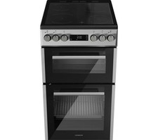 KENWOOD KDC50S25 50cm Electric Ceramic 4 Hob Cooker 63 & 33 L Silver