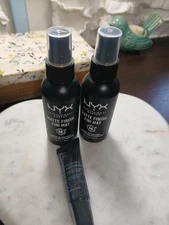 2 NYX Long Lasting Makeup Setting Spray 2 oz  Matte Finish + Mini Ulta Primer