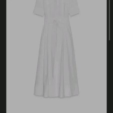 Zara White Midi Dress for Wedding or Photoshoot