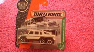 Details About Matchbox Uk Card 2017 91 Mercedes Benz G63 Amg 6x6 Off White