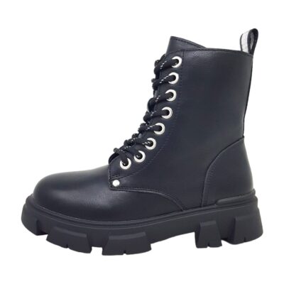 Bullboxer  Kinderschuhe Mädchen Schnürstiefel Schwarz Freizeit