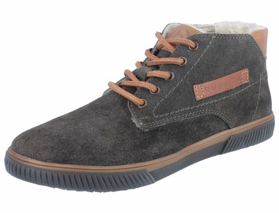 BUGATTI Praktik Herren Sneaker Halbschuhe dark grey/ Veloursleder