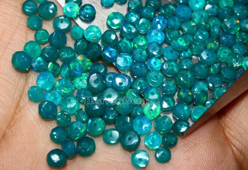 AAA Natural Etíope Ópalo Verde Facetado Rondelle 4/5mm Piedras Preciosas Cuen... - Imagen 5 de 5